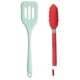 thumbnail image 1 of Juego de utensilios de cocina de silicona - El juego de herramientas de cocina incluye espátula de drenaje y clips para alimentos - 2 piezas, 1 of 5