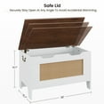 thumbnail image 1 of BeesClover Coffre de Rangement, Banc de Rangement avec Charnière de Sécurité, Coffre de Rangement en Bois, Coffre de Rangement à Couvercle Rabattable pour Couvertures, Banc de Rangement pour Entrée, Salon, Chambre, 1 of 9