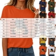 thumbnail image 5 of Leey-World Halloween Tshirts Shirts for Women Halloween Ghost Shirts Fall Pumpkin Shirt Funny Graphic Tees Halloween Party Clothes Vintage Short Sleeve Tops, 5 of 9