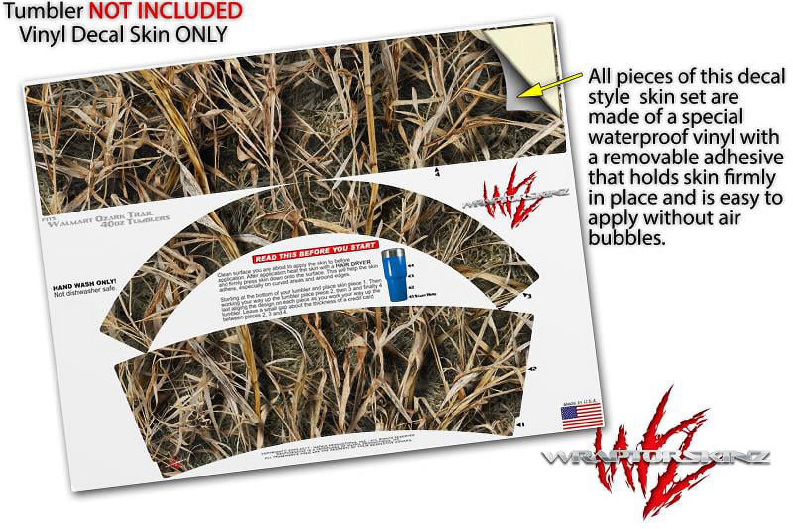 Ozark Trail Tumbler 40oz Skin Wraps Solids Collection Sage Green