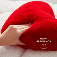 thumbnail image 6 of Valentines Day Heart Pillow - Super Soft Plush Hug Pillow, Cute Romantic Gift for Her/Him, Decorative Throw Pillows for Couch, Bedroom, Red , 12 inch by PALIFEUR, 6 of 9