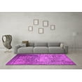 thumbnail image 3 of Ahgly Company Indoor Square Oriental Pink Industrial Area Rugs, 5' Square, 3 of 4