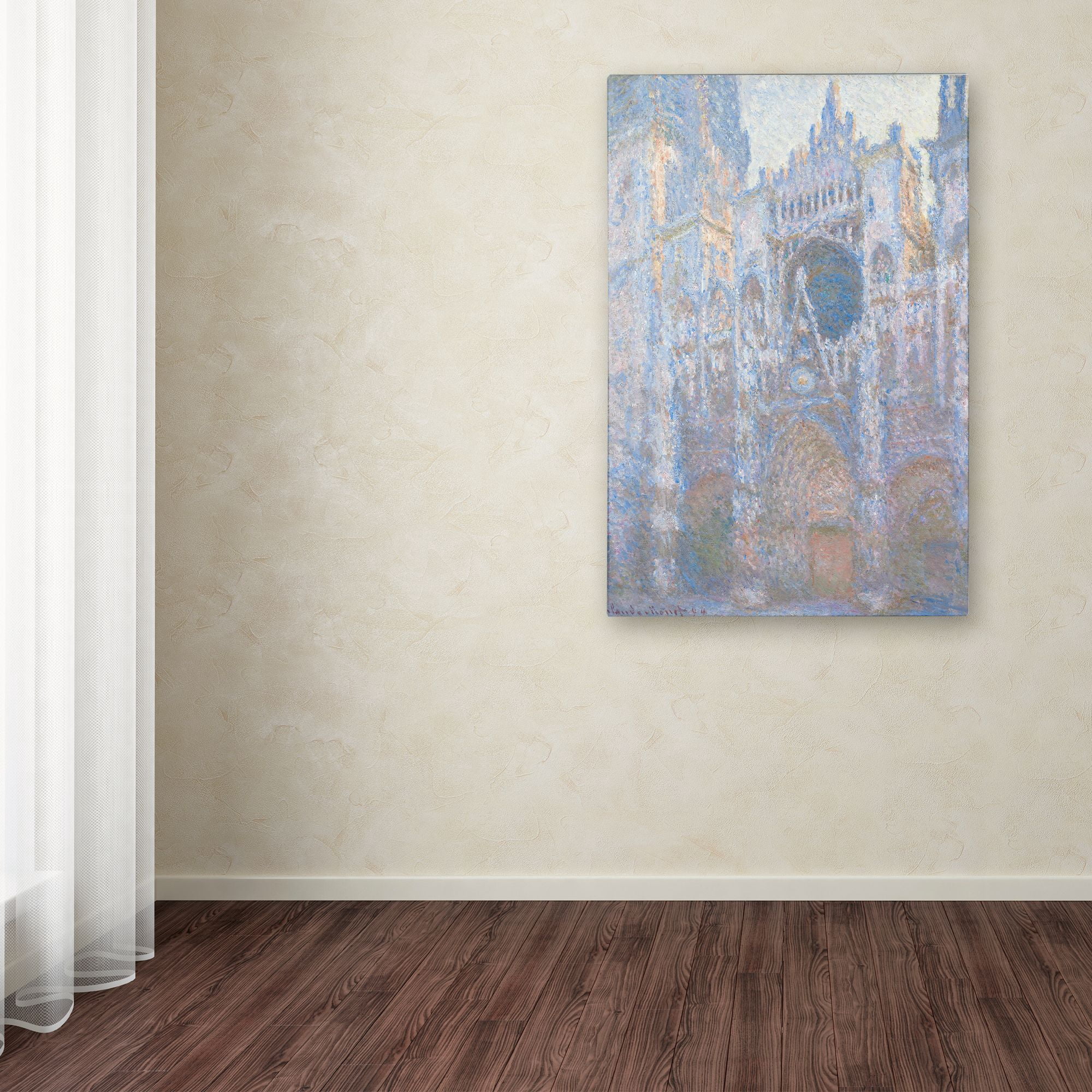 Trademark Fine Art 'Rouen Cathedral West Facade 1894' Canvas Art by Claude Monet