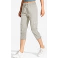 thumbnail image 3 of Rosvigor Plus Size Womens Cargo Capris Lightweight Hiking Pants Outdoor Athletic Quick Dry Travel Pants with Pockets, 3 of 8