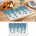 thumbnail image 6 of Spring Flower Placemats Set of 8, Watercolor Blue Flowers Leaf Butterfly Gradient Blue Non-Slip Place Mats Washable Table Mats for Kitchen Dining Table Decorations Indoor/Outdoor, 6 of 9