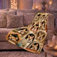 thumbnail image 6 of Eleven Corgi Dogs Peek From Rustic Windows Heart-Shaped, Playful Pet Portrait Pattern, Warm Flannel Blanket for Living Room and Reading Nook, Dog Lovers Christmas Gift, Pet Lover Home Decor, 6 of 9