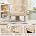 thumbnail image 5 of Finnhomy Modern Velvet Barrel Dining Chairs, Set of 1, 5 of 6