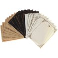 thumbnail image 3 of Writing Paper 8 Sheets Letter Paper Flower Design Letterhead Letter Kraft Brown Writing Paper Letter Drawing Sketch Stationery Fine Workmanship and Durable (Color : Black), 3 of 6