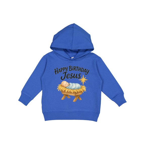 Inktastic Happy Birthday Jesus Nativity Christmas Toddler Hoodie