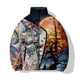thumbnail image 2 of Ropa de algodón de moda de invierno para hombre, abrigo para hombre, chaqueta informal, abrigo de algodón con estampado de luna y lápida, chaquetas, abrigos, 2 of 4
