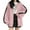 Pink, variant on XIAONU Women'S Hoodies Loose Long Sleeves Zip Up Hoodie Sweatshirts Comfy Oversize Trendy Cute Solid Color Hooded