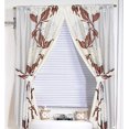 thumbnail image 1 of "Chelsea" Brown/Ivory Fabric Window Curtain, 1 of 1