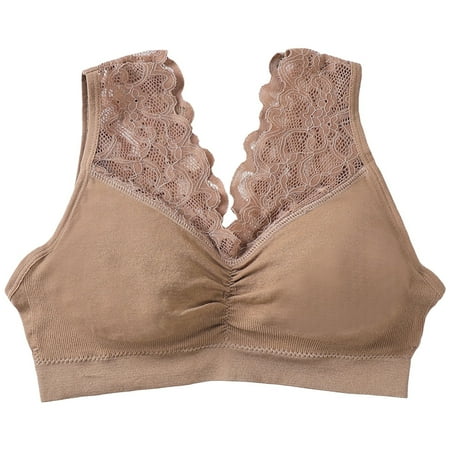 HYSYSB Sports Bras for Women balconette Bras bras for Women seamless Bra chest Underwear Wipe Chest Elastic Chest Wrap Shoulder Strap No Underwire Bra Vest Underwear bralettes for Women C B