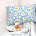 thumbnail image 4 of KLL Daisies Flowers Pillow Covers Envelope Closure,Super Soft and Cozy Fuzzy Fleece Pillow Case Cover (No pillow core）, 4 of 5
