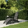 thumbnail image 1 of vidaXL Chaise Adirondack de Jardin avec Repose-Pieds HDPE Anthracite, 1 of 4