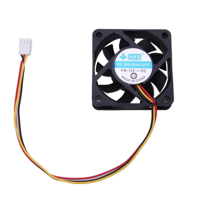 Ventilador portátil de refrigeración para PC de 12 V CC, 6 cm, rodamiento de bolas, conector de 3 pines P4