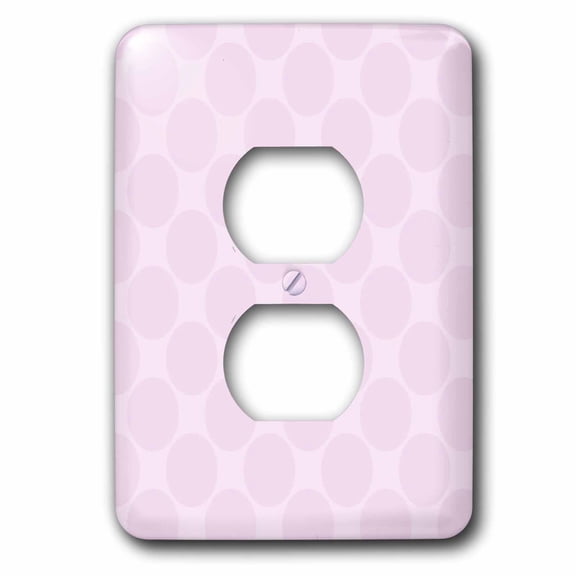 3dRose, Cute Oversized Dots In Purple, 2 plug outlet cover