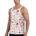 thumbnail image 2 of Fotbe Flower Leaves Pattern Men's Quick Dry Workout Tank Top Gym Muscle Tee Fitness Bodybuilding Sleeveless T Shirt Breathable Workout Shirt-Medium, 2 of 9