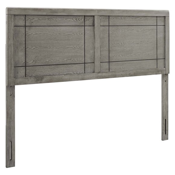 Tête de Lit Entièrement en Bois Archie - Gris