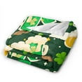 thumbnail image 2 of Kll Fleece Blanket Plush Throw Blanket St Patrick'S Day10,Soft Fuzzy Cozy Flannel Blanket For Couch Sofa Bed.(80"X60"), 2 of 9