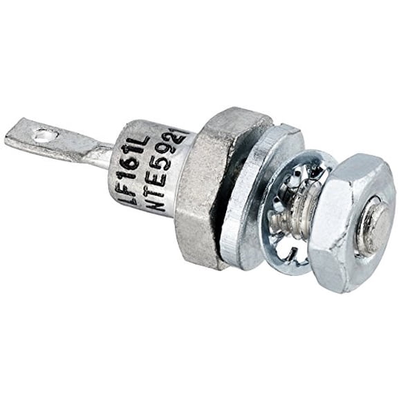 NTE Electronics NTE5921 Silicon Power Rectifier Diode, DO-4, Anode Case, 20 Amp Current Rating, 400V