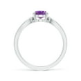 thumbnail image 2 of ANGARA Natural 1.15 Ct. Amethyst Solitaire Ring in Sterling Silver for Women (Ring Size: 3), 2 of 9