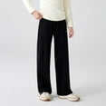 thumbnail image 7 of Mceream Girls Wide Leg Yoga Pants with Pockets High Waisted Casual Lounge Pant Loose Comfy Stretchy Trouser School Uniform Pants Pantalones Deportivos Para NiñAs 5-15 Years, 7 of 7