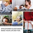 thumbnail image 5 of Silk Eye Sleep Mask Adjustable Strap, Comfortable & Soft Eye Mask Satin Eye Mask, Blindfold Eyeshade for Men & Women for A Full Night's Sleep (Pink Go, 5 of 5