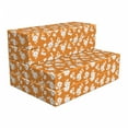 thumbnail image 1 of Retro Foldable Mattress, Floral Botany Arrangement, 74.8" x 35.4", Dark Orange Grey White, by Ambesonne, 1 of 6