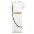thumbnail image 6 of LiiYii Mens Ancient Greek Egypt Toga Robe Roman Prince Theme Party Fancy Dress Up White XXL, 6 of 7