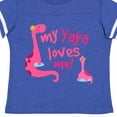 thumbnail image 4 of Inktastic My Yaya Loves Me Granddaughter Dinosaur Girls Toddler T-Shirt, 4 of 5