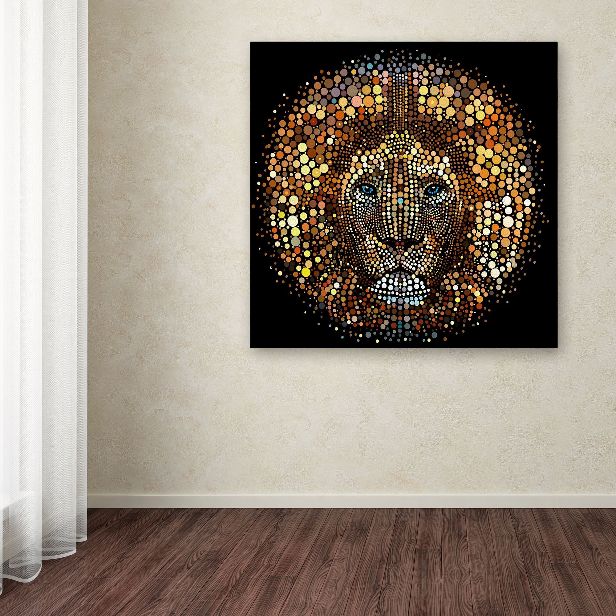 Trademark Fine Art 'Paint Dawb Lion' Canvas Art by ALI Chris