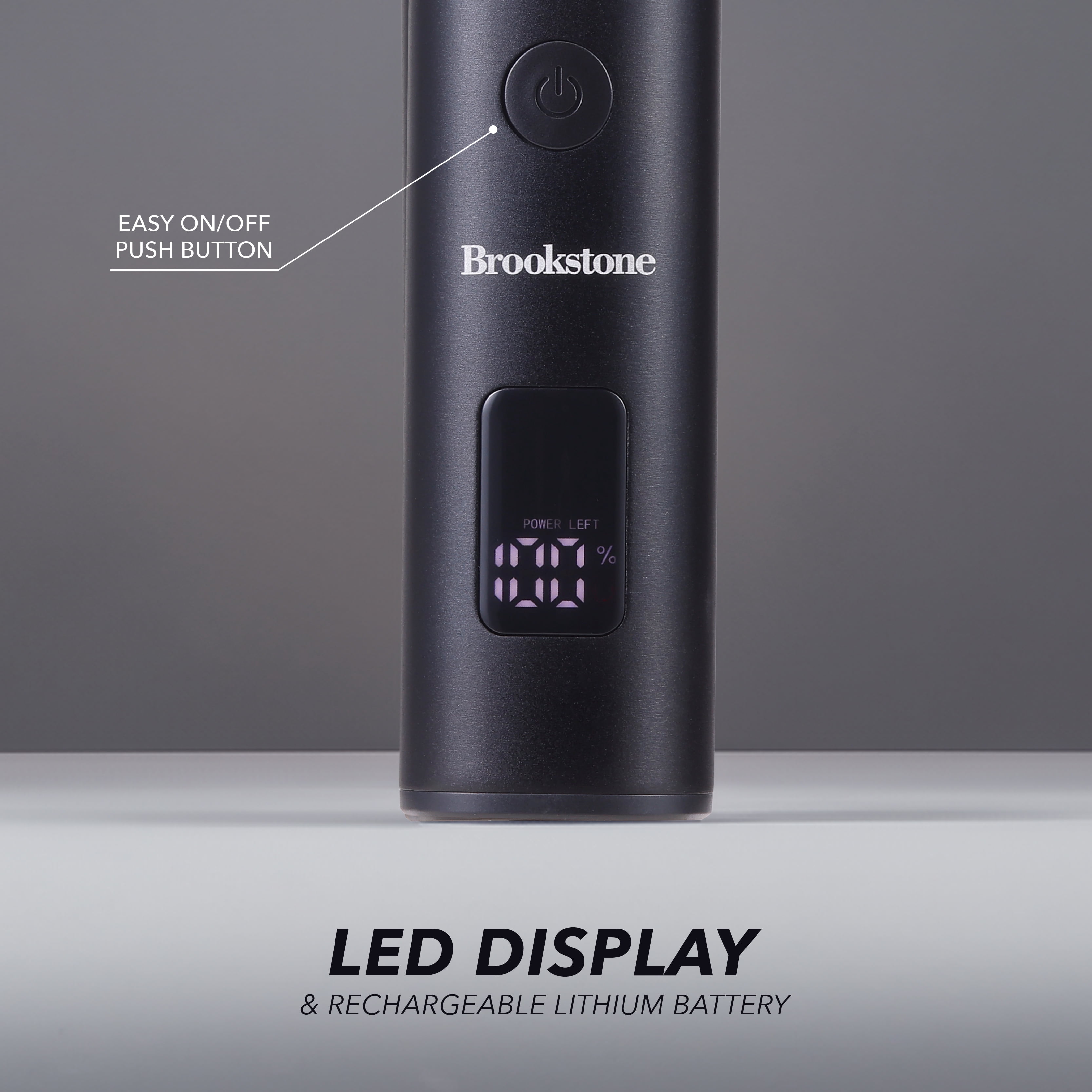 Brookstone Cordless Rechargeable Men's 5 Head Foil Electric Shaver,