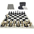 thumbnail image 1 of Juego de ajedrez BESTCHIC, tablero plegable de silicona de 51 cm, piezas de 10 cm, 1 of 9