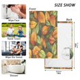 thumbnail image 6 of Yayeee 100% Cotton Hand Towels for Bathroom 16" x 28" Soft Absorbent Kitchen Towel, Green Retro Leaves, 6 of 7
