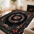 thumbnail image 2 of KOPOEELK Area Rugs 9x12 Living Room, Black Butterfly Print Washable Large Carpet with Non Slip Backing, Soft Low Pile Floor Decor for Bedroom and Dining Room, 2 of 6