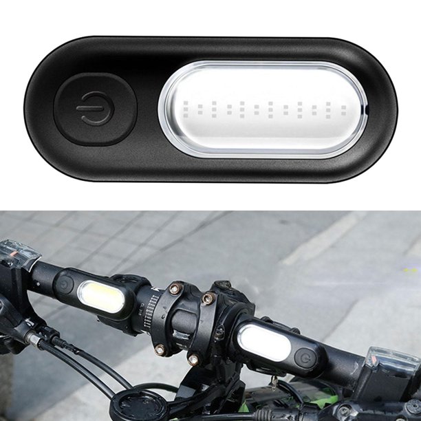 Carga USB impermeable Luz de freno de bicicleta Bicicleta de seguridad LED Luz trasera trasera Juego de lámpara de bicicleta con correa ajustable para Azul rojo Macarena Luz trasera de bicicleta