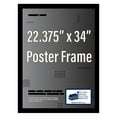 thumbnail image 4 of PFF PictureFrameFactoryOutlet - 22.375x34 Inch - Premium 1.25" Black Profile - Picture Frame for Artwork, Puzzles, Photos, Certificates, 4 of 7