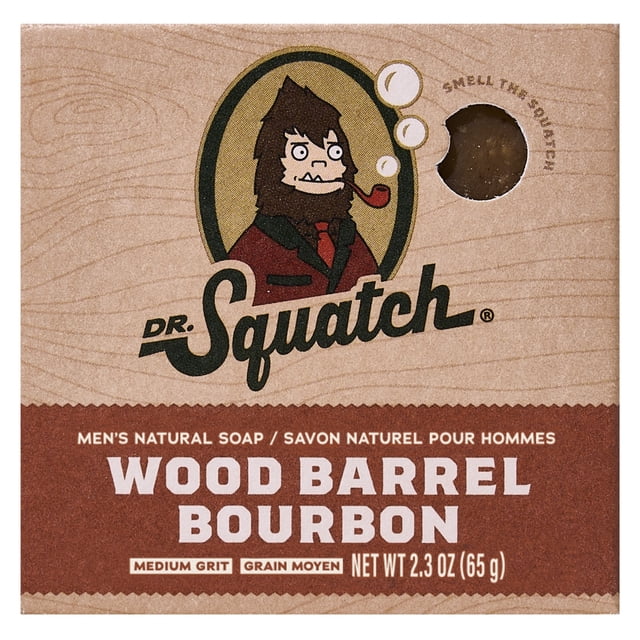 Dr. Squatch Wood Barrel Bourbon Mini Soap Bar