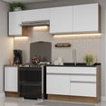 thumbnail image 2 of Cocina Integral 240cm Marrón/Blanco Glamy Madesa 07, 2 of 10