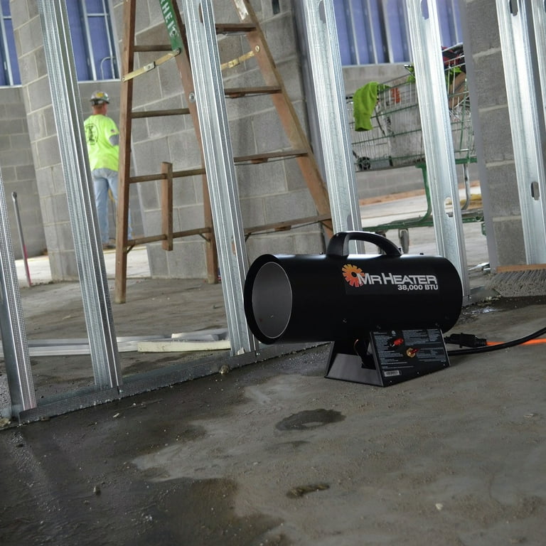 Mr. Heater MH38QFA Forced Air 38000 BTU/hr. 950 sq. ft. Forced Air LP Heater  - Walmart.com
