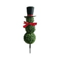 thumbnail image 2 of ChicYu Christmas Snowman Tree Artificial Ground Stake Realistic Looking Weather-proof Easy to Install for Garden Yard Patio Holiday Festive Decor, 2 of 7