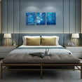 thumbnail image 2 of Canvas Wall Art For Living Room Wall Decorations For Bedroom Modern Bathroom Wall Decor Painting Blue Abstract Pictures Artwork Inspirational Canvas Art Prints Kitchen Home Decor 3 Pieces, 2 of 6