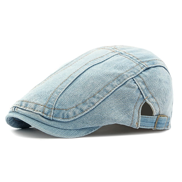 Casquette de Cowboy Délavée pour Hommes Mode Décontractée Rétro Printemps Automne Fine Accessoire Élégant