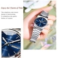 thumbnail image 4 of POEDAGAR Luxury Watch for Woman Quartz Waterproof Luminous Date Week Stainless Steel Watches Clock, 4 of 9