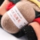thumbnail image 3 of Xiao Hua Hilo de mohair fino de 50 g con lentejuelas para tejer a ganchillo, suave y esponjoso, de encaje, para suéter, chal, cuentas, color azul oscuro., 3 of 4