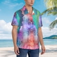 thumbnail image 5 of Bixox Men's Hawaiian Shirts Men's Vintage Mandala Print Short-Sleeve Shirt-Large, 5 of 8