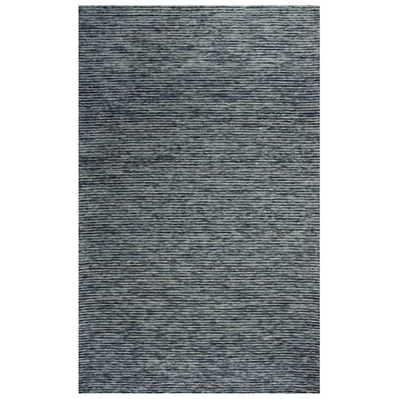 Rizzy Rugs Berkshire Area Rug BKS101 Blue Lines Rows 5' x 7' 6" Rectangle