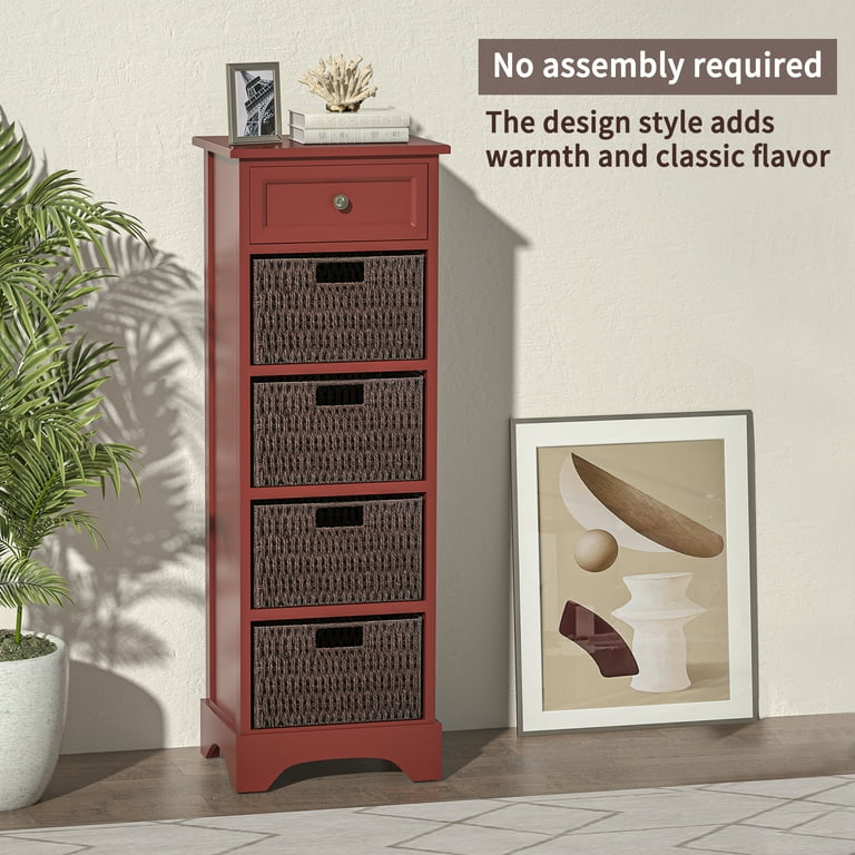 Red on sale accent chest