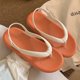 thumbnail image 3 of Sandalias de verano para mujer, sencillas, de color liso, para uso exterior, informales, para vacaciones en la playa, sandalias planas con tiras y sandalias, 3 of 6